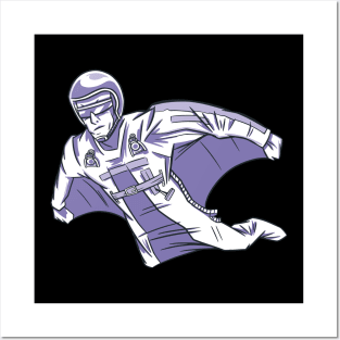 Base Jumping Jumper Basejumper Wingsuit Basejump Posters and Art